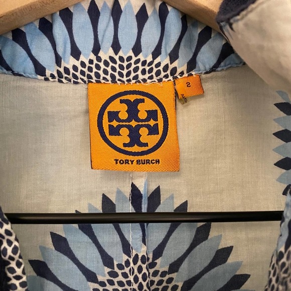 Tory Burch Tunic Dress Floral Boho Sheer Size 2 - Picture 3 of 8